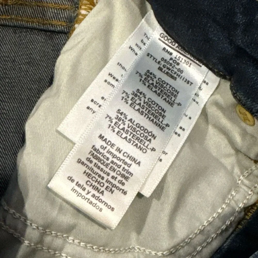 NWT Good American Good Waist Crop jeans size 00/24